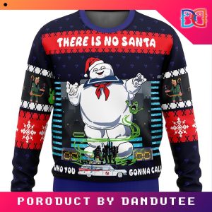 There Is No Santa Ghostbusters Game Ugly Christmas Sweater