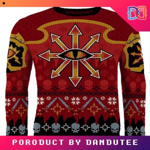 Warhammer 40k  Chaos Reigns Khorne Ugly Game Ugly Christmas Sweater