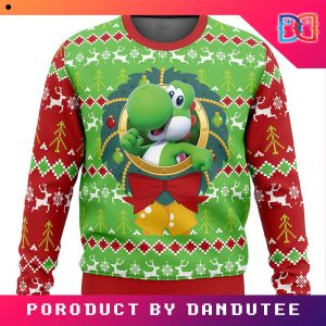 Yoshi Super Mario Game Ugly Christmas Sweater