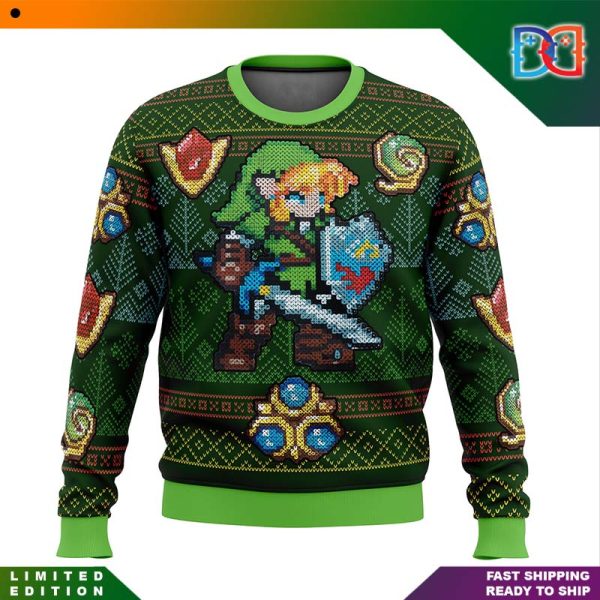 Zelda Link Green Game Ugly Christmas Sweater