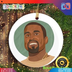 Kanye West Merry 90s Hip Hop Christmas Ornaments