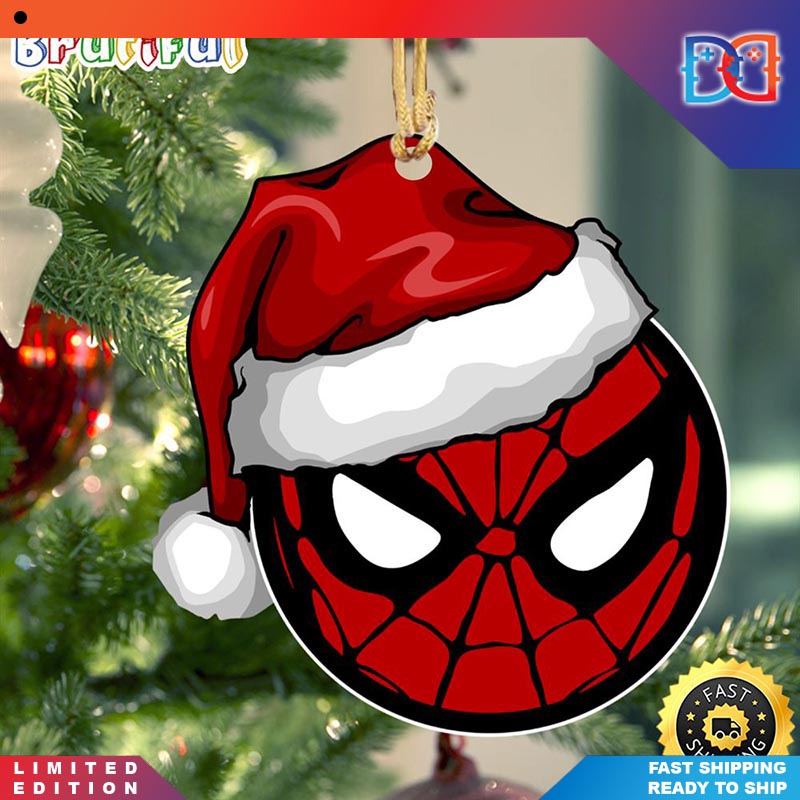 Marvel Spider Man Santa Hat Marvels Christmas Ornaments