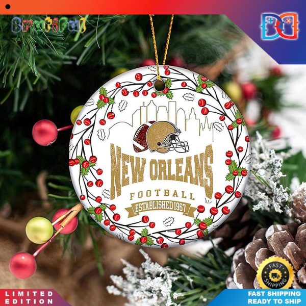 New Orleans Football Football Hallmark NFLs Christmas Ornaments