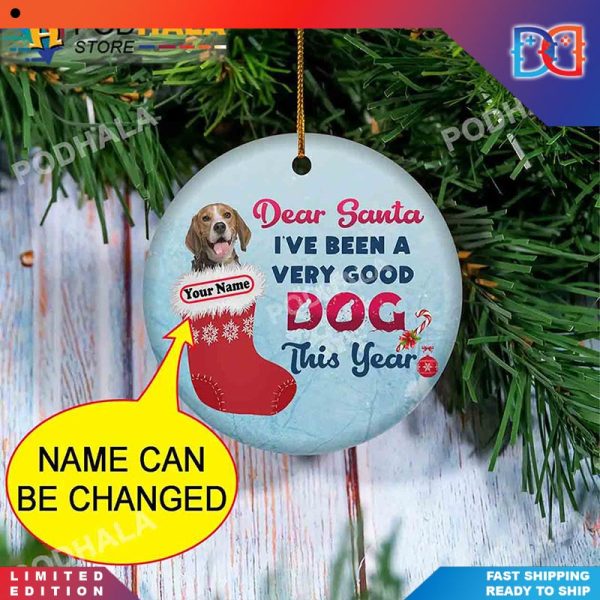 Personalized Dogs Custom Beagles Bring Your Ideas Thoughts And Imaginations Into Reality Today Christmas Ornaments