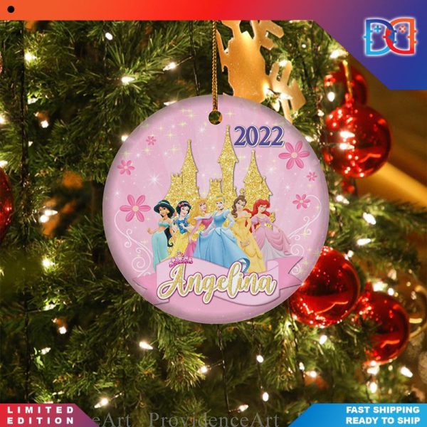 Personalized Princess Christmas Ornaments