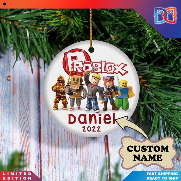 Personalized Roblox Christmas Ornaments