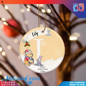 Personalized Winnie The Pooh Disney Babys First  Christmas Ornaments