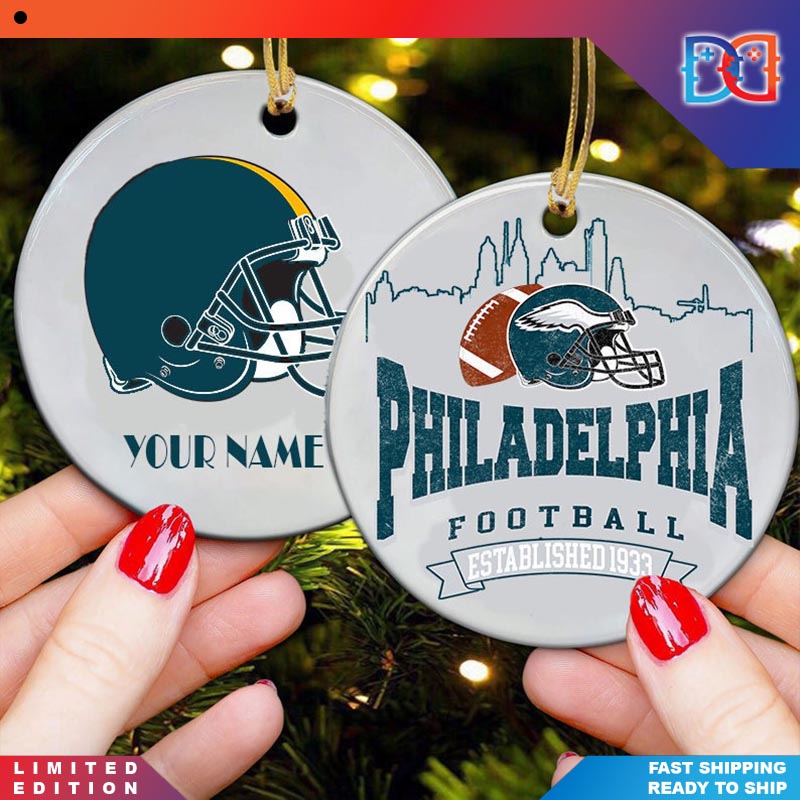 Philadelphia Football American Dad Christmas Ornaments