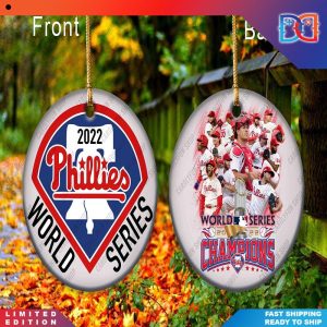 Philadelphia Phillies Personalized Baseball  Christmas Ornaments