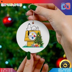 Pittsburgh Steelers Snoopy NFL Christmas Ornaments