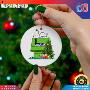 Seattle Seahawks Snoopy NFL Christmas Ornaments