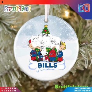 Snoopy And Woodstock Buffalo Bills NFL  Christmas Ornaments