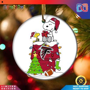 Snoopy Atlanta Falcons NFL Football Ornamen Christmas Ornaments