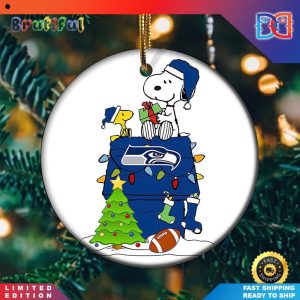 Snoopy Seattle Seahawks NFL Players Christmas Ornaments