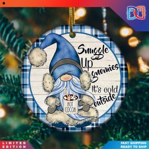 Snuggle Up Gnomies Its Cold Outside  Christmas Ornaments
