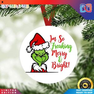 The Grinch I Am So Merry Bright Gift Grinch Christmas Ornaments