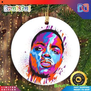 The Notorious B.I.G. Rapper 90s Hip Hop Christmas Ornaments