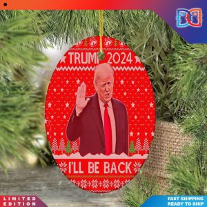 Trump Will Be Back Christmas Ornaments