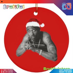 Tupac Shakur Gift Hiphop  Christmas Ornaments