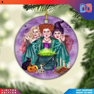 Witches Cute Halloween Sanderson Sisters Christmas Ornaments