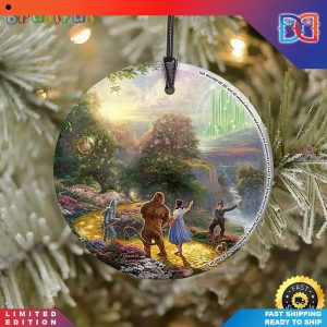 Wizard of Oz Dorothy Discovers Emerald City Christmas Ornaments
