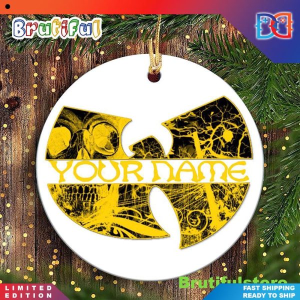 Wutang Clan Custom Name Logo Wu Tang Christmas Ornaments