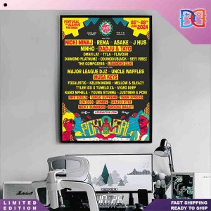 Afro Nation The Queen of Rap Nicki Minaj Will Turn Portimão 26-28 June 2024 Home Decor Poster Canvas