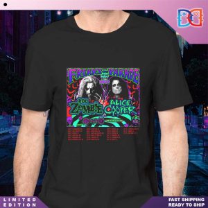 Alice Cooper & Rob Zombie For The Freaks on Parade 2024 Tour Date Classic T-Shirt