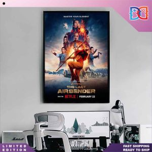 Avatar The Last Airbender Master Your Element Only On Netflix February 22 2024 Home Decor Poster Canvas