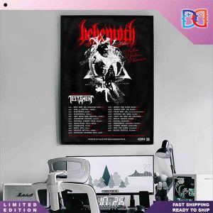Behemoth O Father, O Satan, O Svmmer Tour 2024 With Testament Home Decor Poster Canvas