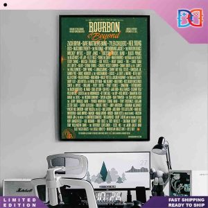 Bourbon And Beyond 2024 Lineup Zach Bryan, Dave Matthews Band, Tyler Childers And More September 19-22 2024 Home Decor Poster Canvas