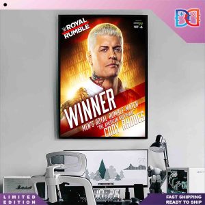 Cody Rhodes Win The 2024 Men’s Royal Rumble Match Fan Gifts Home Decor Poster Canvas