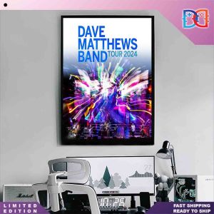 Dave Matthews Band Summer Tour 2024 Home Decor Poster Canvas