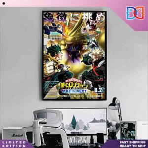 First poster For My Hero Academia You’re Next Releasing On August 2nd 2024 In Japan Home Decor Poster Canvas