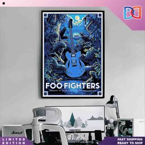 Foo Fighters January 27 2024 Sky Stadium Wellington Home Decor Poster Canvas