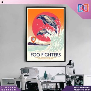 Foo Fighters Tour 24 January 2024 New Zealand Apollo Projects Stadium Home Decor Poster Canvas