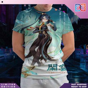 Genshin Impact Passerine Herald-Xianyun Japanese Ver Fan Gifts All Over Print Shirt