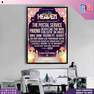 Just Like Heaven Fest Lineup Saturday May 18 2024 Home Decor Poster Canvas