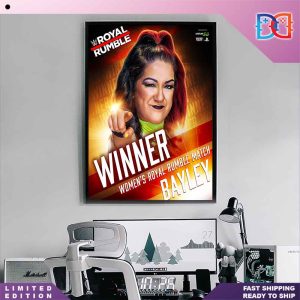 Mania Bayley Win The 2024 Women’s Royal Rumble Match Fan Gifts Home Decor Poster Canvas