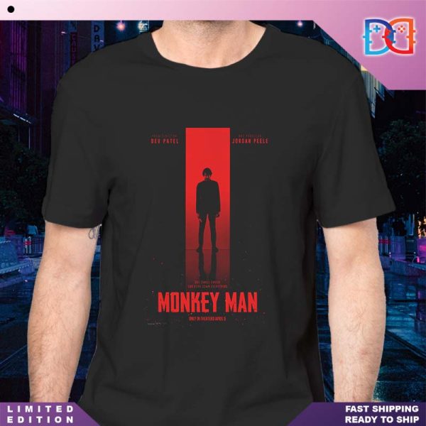 Monkey Man Movie From Dev Patel Only In Theaters April 5 2024 Classic T-Shirt