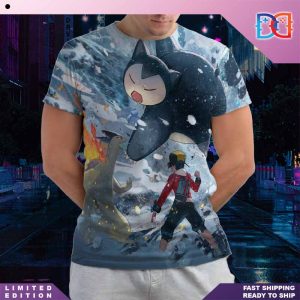 Pokemon Project Snorlax 2024 Snorlax vs Typholosion All Over Print Shirt
