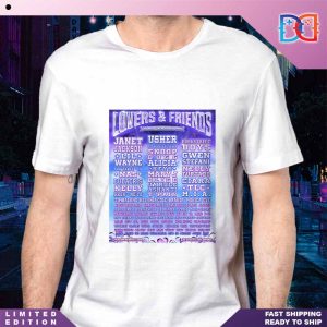The Lineup For The Lovers And Friends Festival 2024 Las Vegas Classic T-Shirt