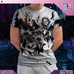 Death Stranding 2 On The Beach Black And White Fan Gifts All Over Print Shirt