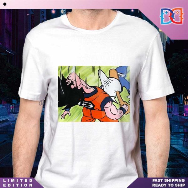 Donald Smacking Goku Meme Funny Classic Shirt