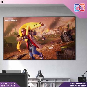 Fortnite Battle Royale The Great Peely Rescue Loading Screen Fan Gifts Home Decor Poster Canvas