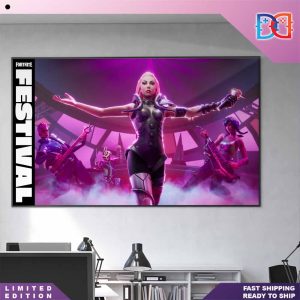 Fortnite Festival Season 2 Lady Gaga Mother Monster Fan Gifts Home Decor Poster Canvas