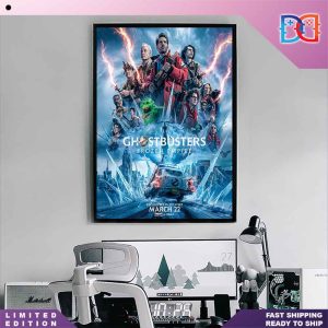 Ghostbusters Frozen Empire New Poster In Theaters On March 22 2024 Fan Gift Home Decor Poster Canvas