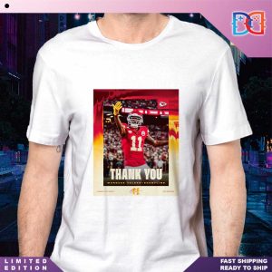 Kansas City Chiefs Thank You Marquez Valdes-Scantling With Sign Fan Gifts Classic Shirt
