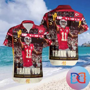 Kansas City Chiefs Thank You Marquez Valdes-Scantling With Sign Fan Gifts Hawaiian Shirt