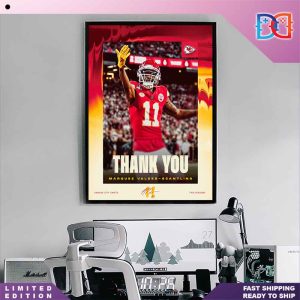 Kansas City Chiefs Thank You Marquez Valdes-Scantling With Sign Fan Gifts Home Decor Poster Canvas